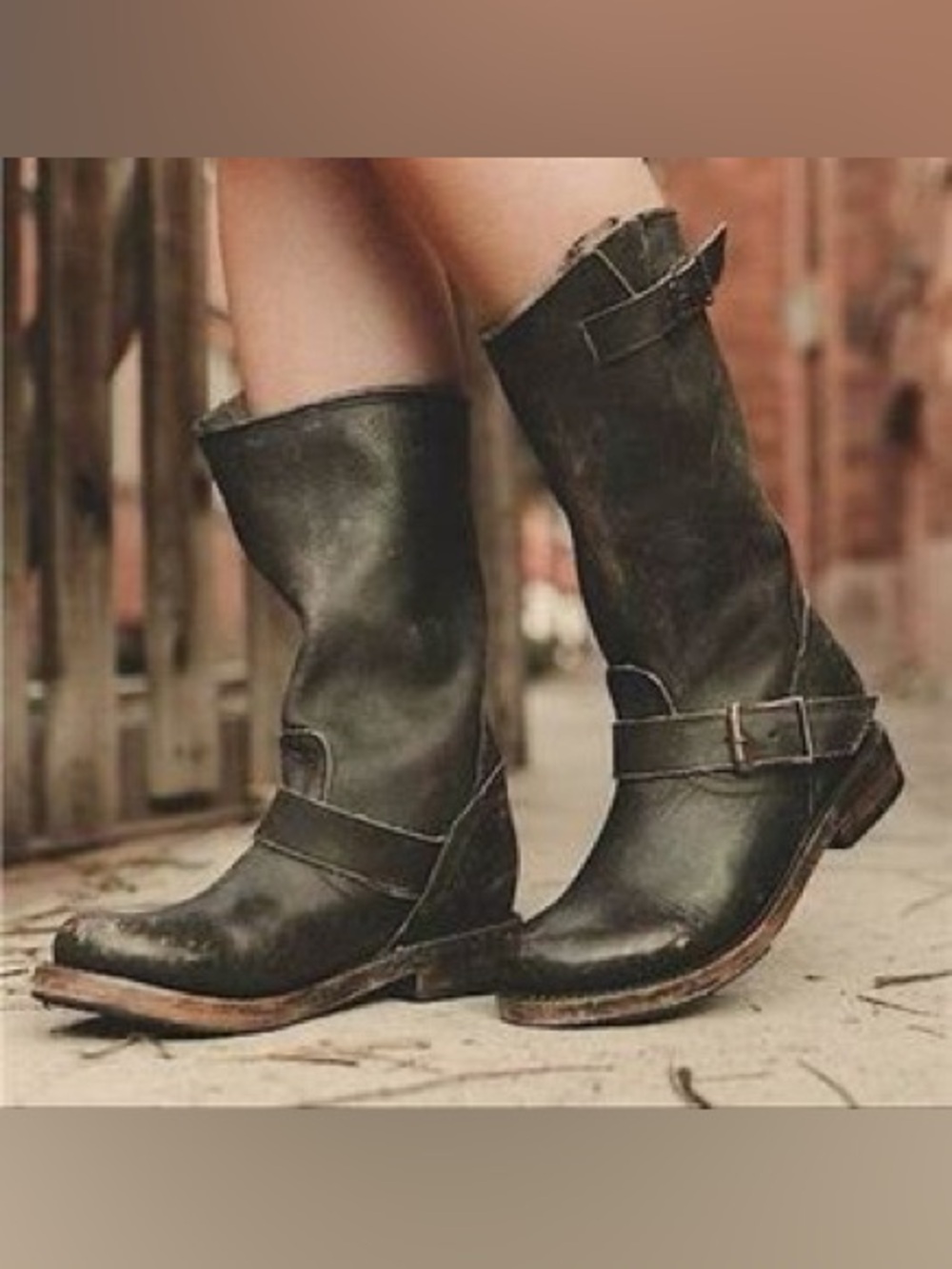 FREEBIRD BY STEVEN Distressed Crosby Boots Size 8 GUC